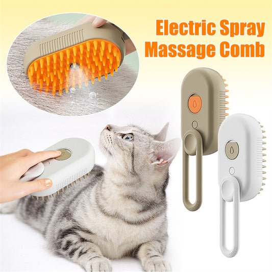 Cat Steam Brush Steamy Dog Brush 3 In 1 Electric Spray Ca